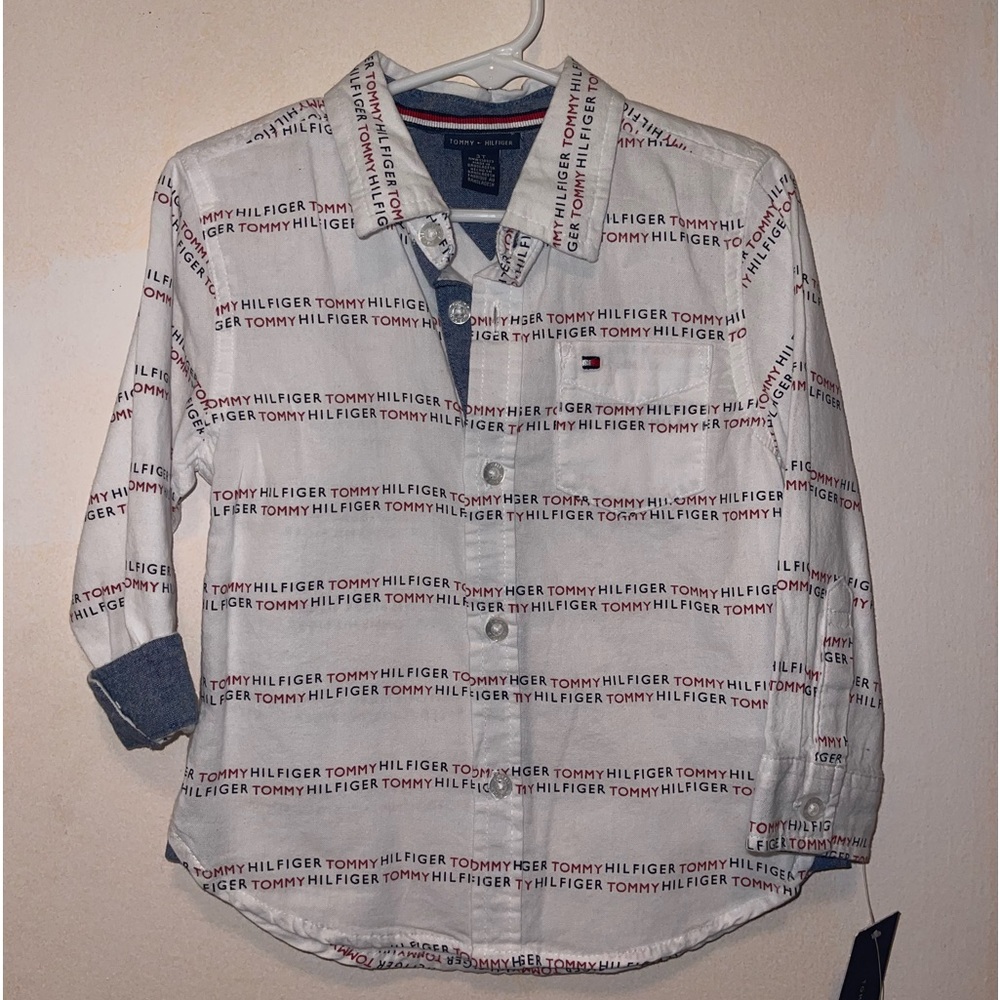 White Tommy Hilfiger toddler 3T button-down shirt